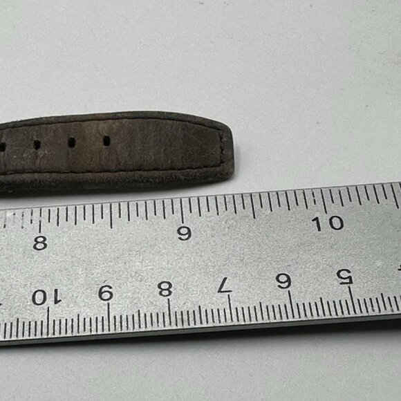 Timex Expedition Watch Men Silver Tone Indiglo Dial Leather Band T49870 Working - Picture 11 of 12